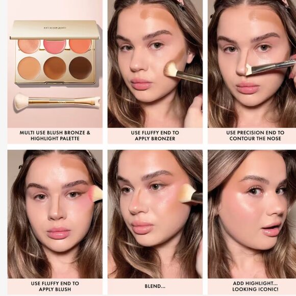 ICONIC LONDON Precision Duo Contour Brush - Picture 2 of 5